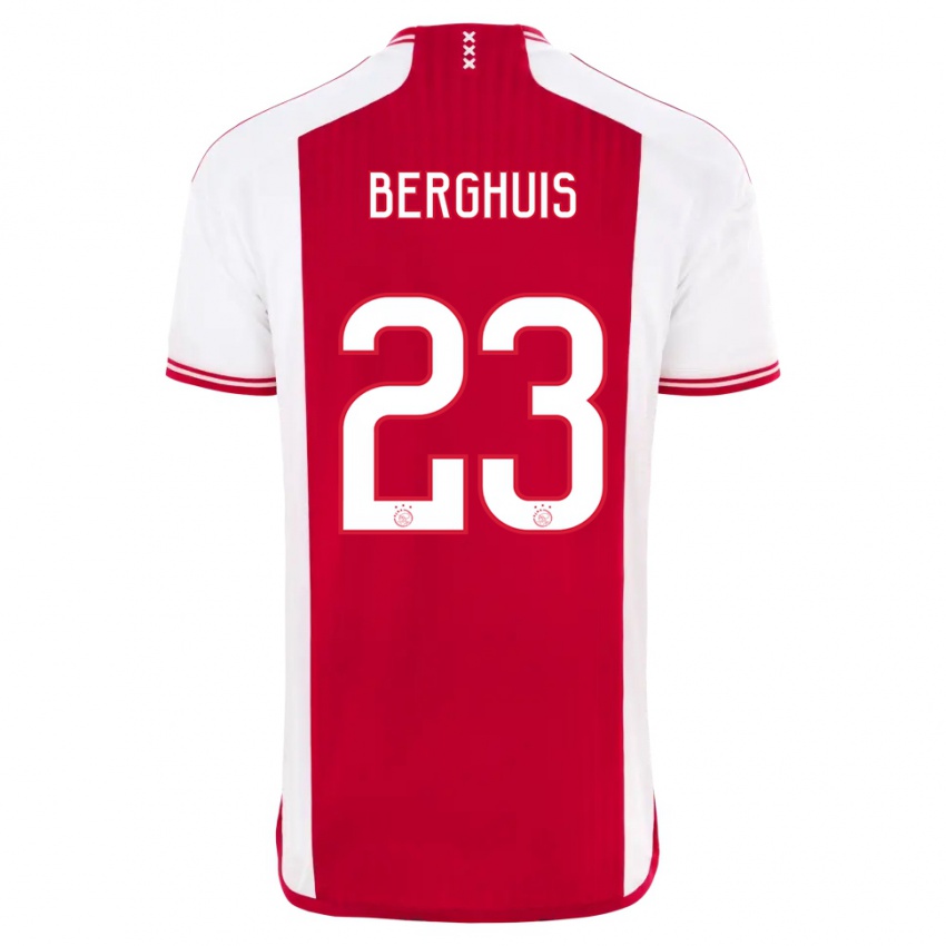 Herren Steven Berghuis #23 Rot-Weiss Heimtrikot Trikot 2023/24 T-Shirt