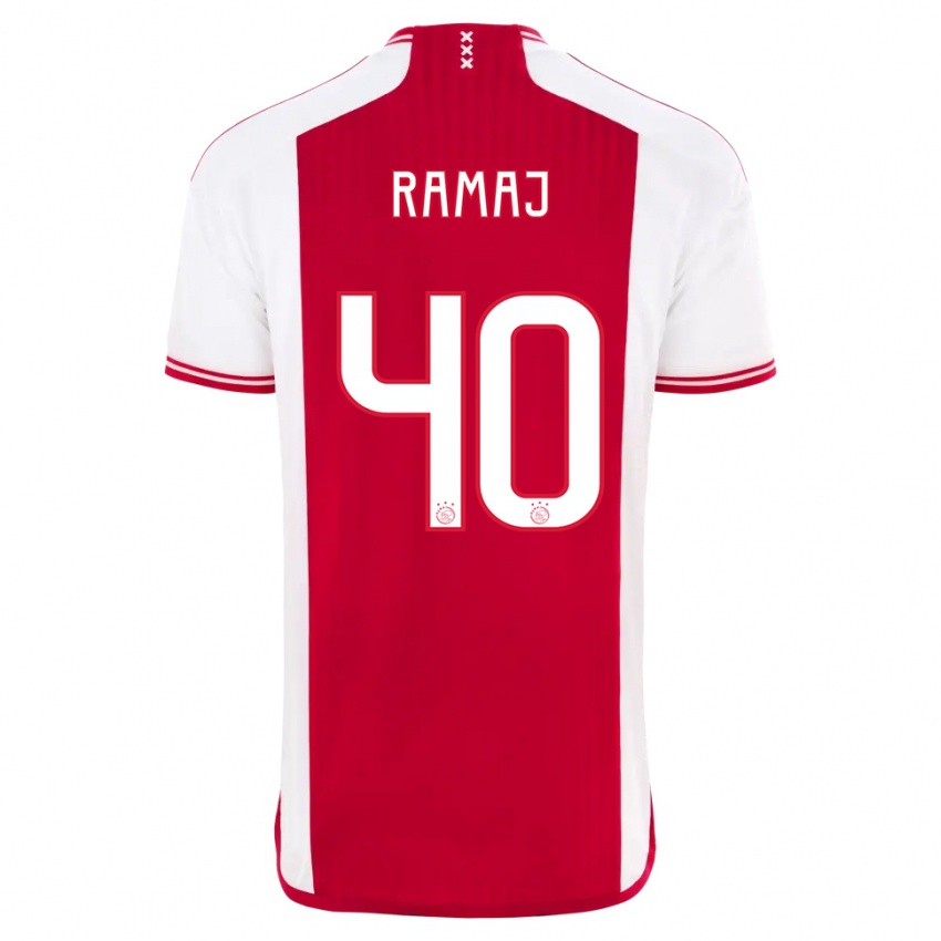 Herren Diant Ramaj #40 Rot-Weiss Heimtrikot Trikot 2023/24 T-Shirt