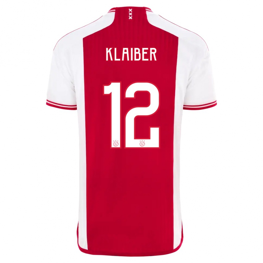 Herren Sean Klaiber #12 Rot-Weiss Heimtrikot Trikot 2023/24 T-Shirt
