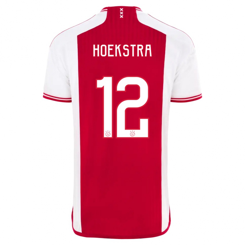 Herren Isabelle Hoekstra #12 Rot-Weiss Heimtrikot Trikot 2023/24 T-Shirt