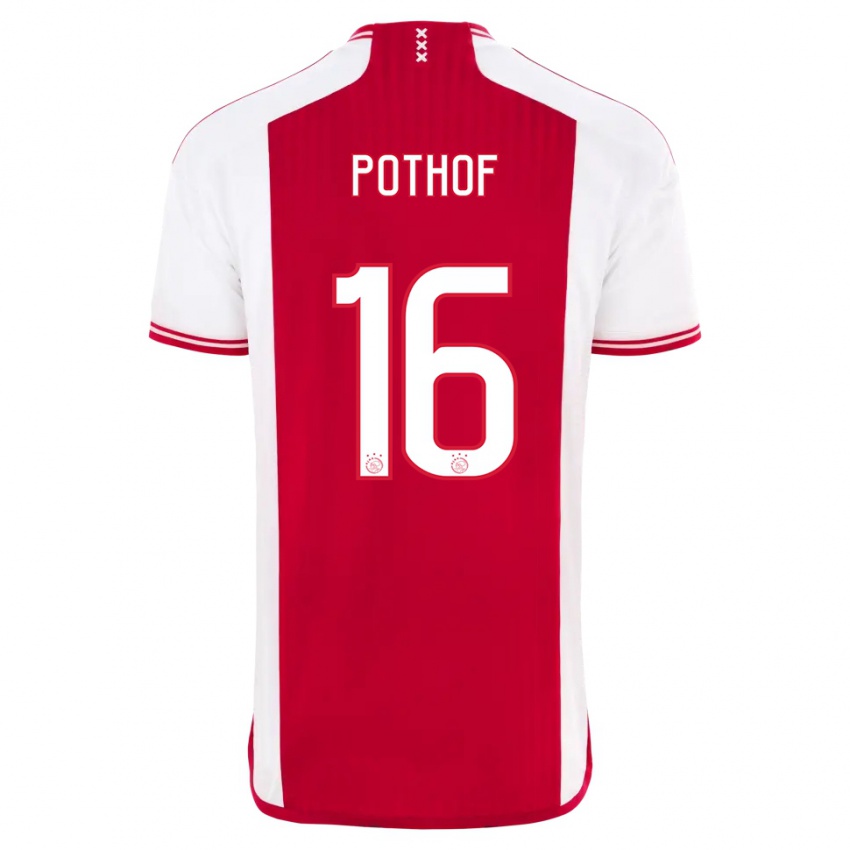 Herren Isa Pothof #16 Rot-Weiss Heimtrikot Trikot 2023/24 T-Shirt