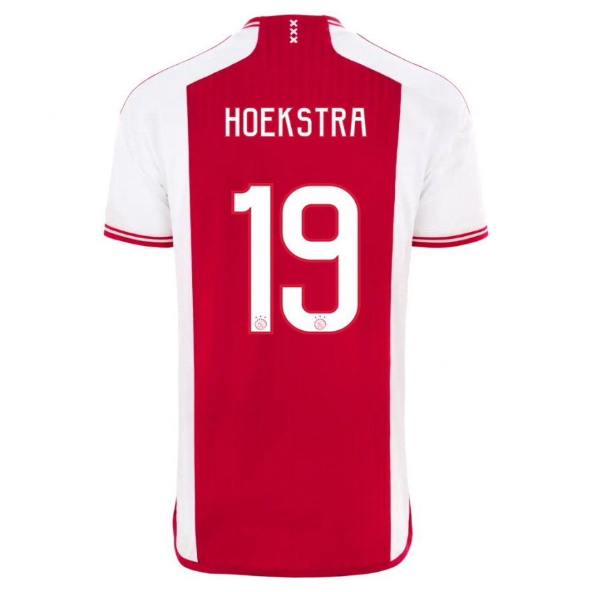 Herren Tiny Hoekstra #19 Rot-Weiss Heimtrikot Trikot 2023/24 T-Shirt