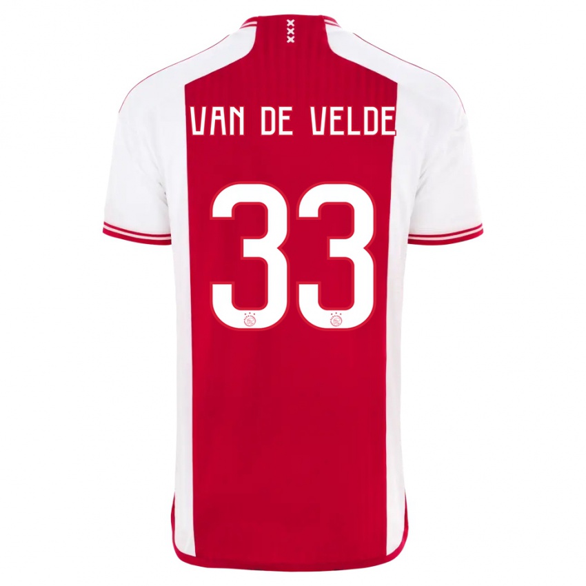 Herren Jonna Van De Velde #33 Rot-Weiss Heimtrikot Trikot 2023/24 T-Shirt