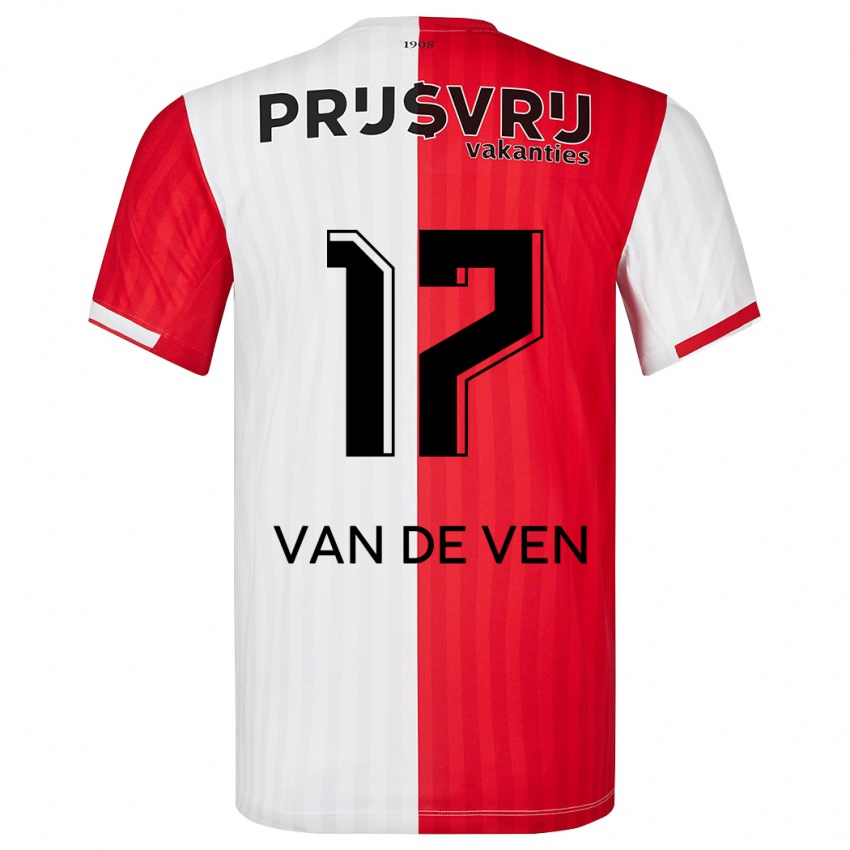 Herren Zoi Van De Ven #17 Rot-Weiss Heimtrikot Trikot 2023/24 T-Shirt