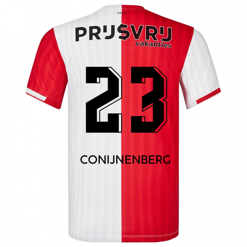 Herren Jada Conijnenberg #23 Rot-Weiss Heimtrikot Trikot 2023/24 T-Shirt