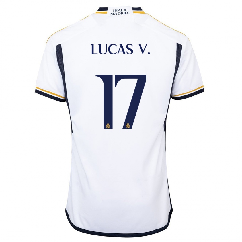 Herren Lucas Vazquez #17 Weiß Heimtrikot Trikot 2023/24 T-Shirt