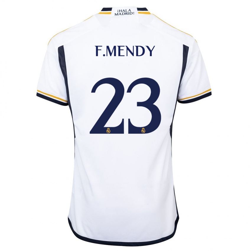 Herren Ferland Mendy #23 Weiß Heimtrikot Trikot 2023/24 T-Shirt