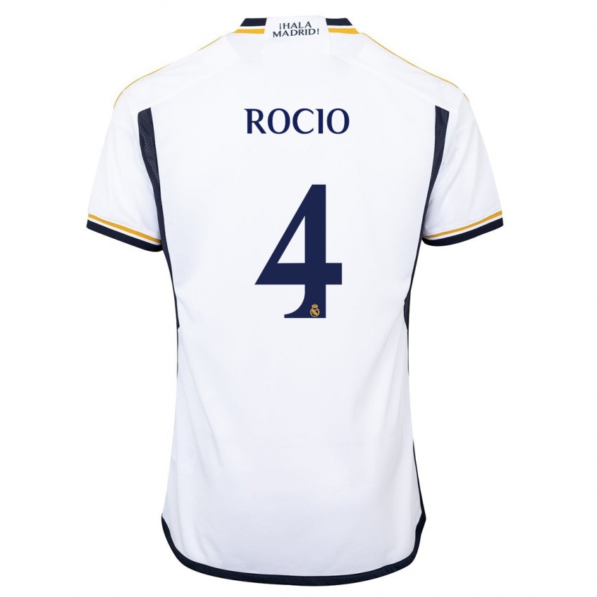Herren Rocio Galvez #4 Weiß Heimtrikot Trikot 2023/24 T-Shirt