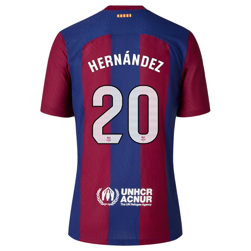 Herren Unai Hernández #20 Rot Blau Heimtrikot Trikot 2023/24 T-Shirt