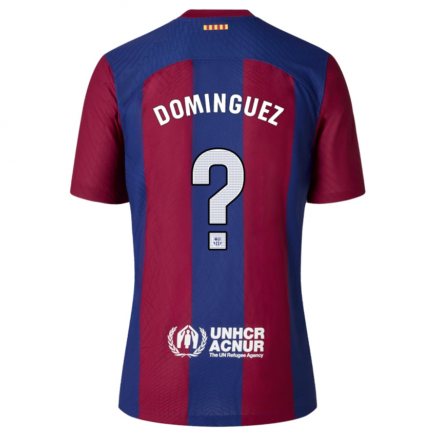Herren Sergi Dominguez #0 Rot Blau Heimtrikot Trikot 2023/24 T-Shirt