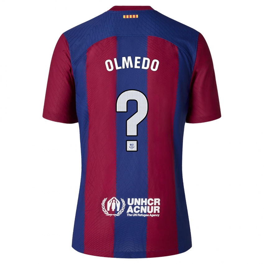 Herren Alexis Olmedo #0 Rot Blau Heimtrikot Trikot 2023/24 T-Shirt