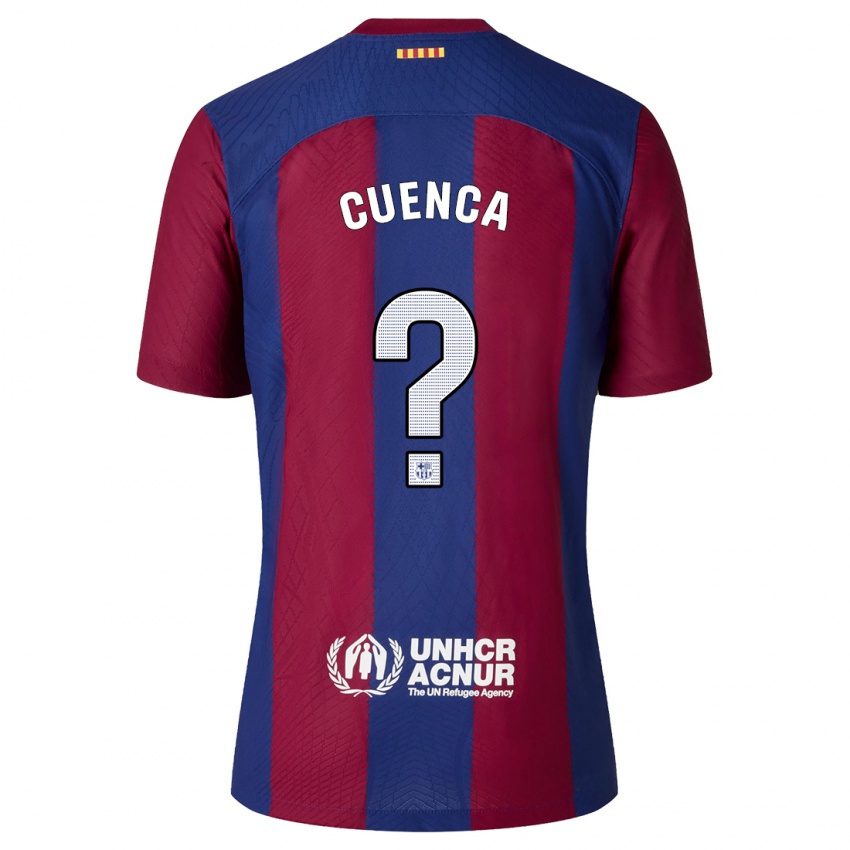 Herren Andrés Cuenca #0 Rot Blau Heimtrikot Trikot 2023/24 T-Shirt