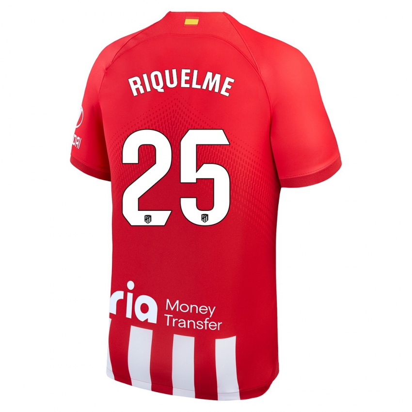 Herren Rodrigo Riquelme #25 Rot-Weiss Heimtrikot Trikot 2023/24 T-Shirt