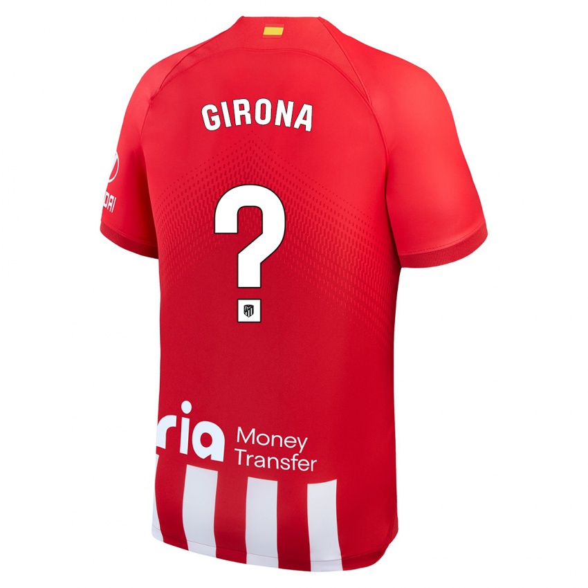 Herren Raúl Girona #0 Rot-Weiss Heimtrikot Trikot 2023/24 T-Shirt