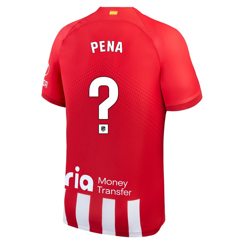 Herren Hector Pena #0 Rot-Weiss Heimtrikot Trikot 2023/24 T-Shirt