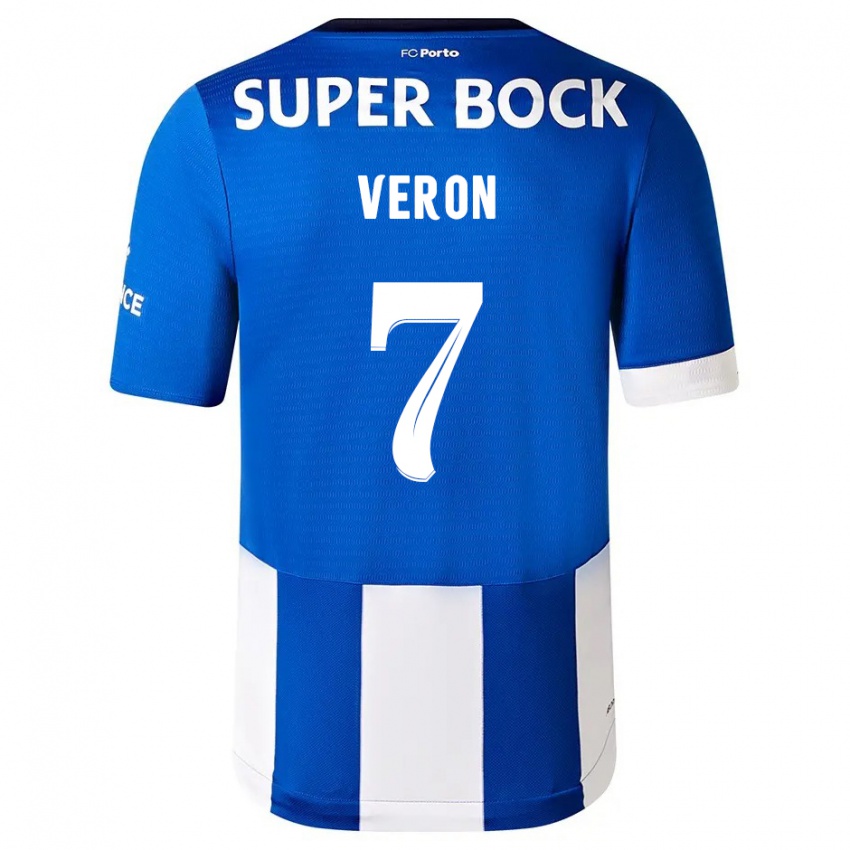 Herren Gabriel Veron #7 Blau Weiss Heimtrikot Trikot 2023/24 T-Shirt