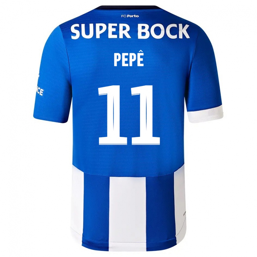 Herren Pepe #11 Blau Weiss Heimtrikot Trikot 2023/24 T-Shirt