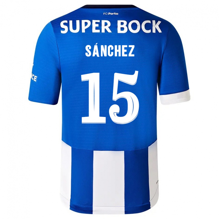 Herren Jorge Sanchez #15 Blau Weiss Heimtrikot Trikot 2023/24 T-Shirt