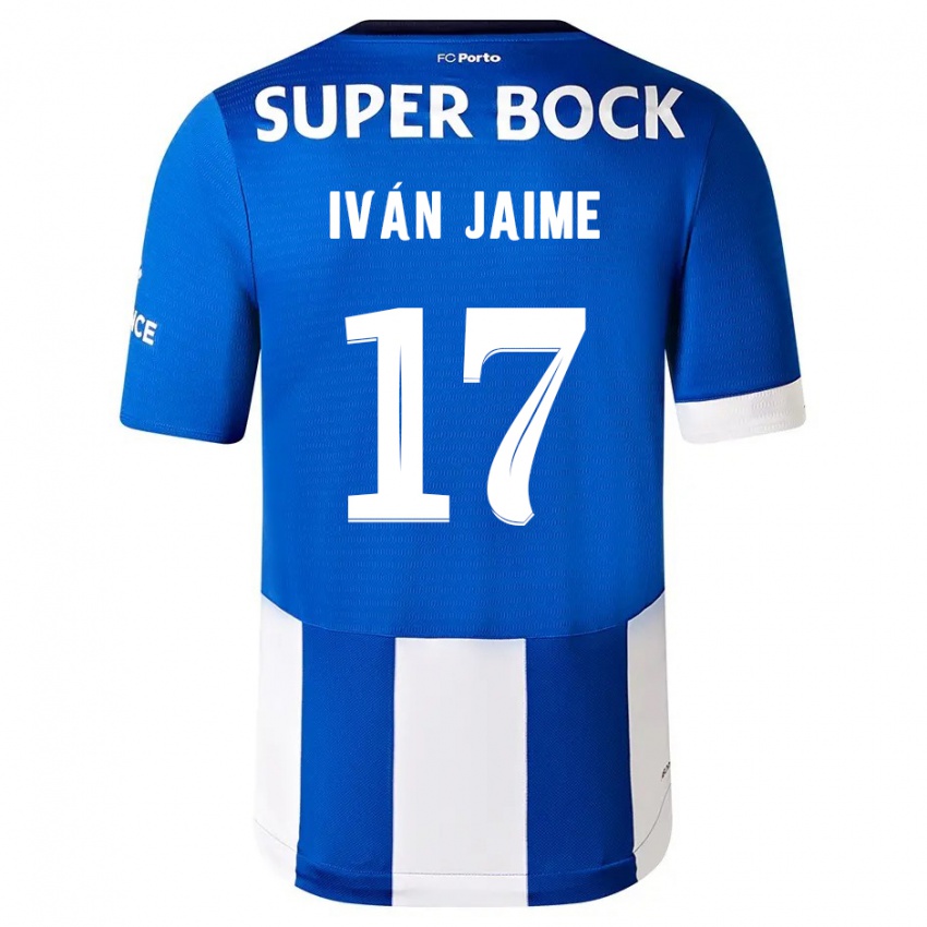 Herren Iván Jaime #17 Blau Weiss Heimtrikot Trikot 2023/24 T-Shirt