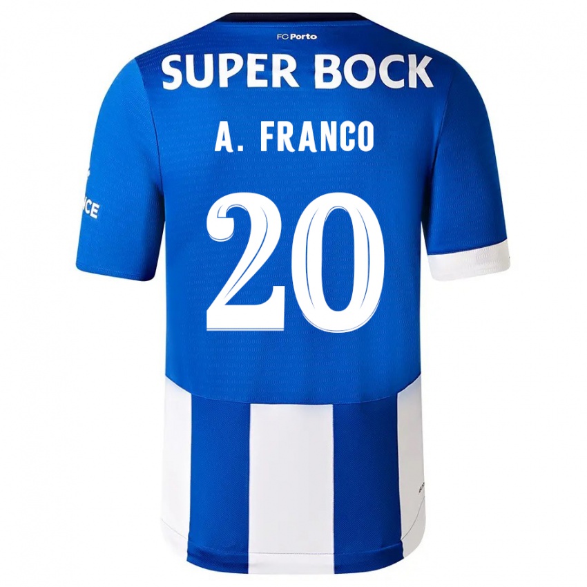 Herren Andre Franco #20 Blau Weiss Heimtrikot Trikot 2023/24 T-Shirt