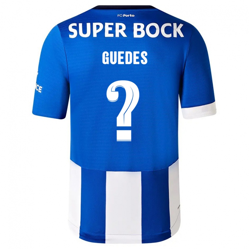 Herren Gui Guedes #0 Blau Weiss Heimtrikot Trikot 2023/24 T-Shirt