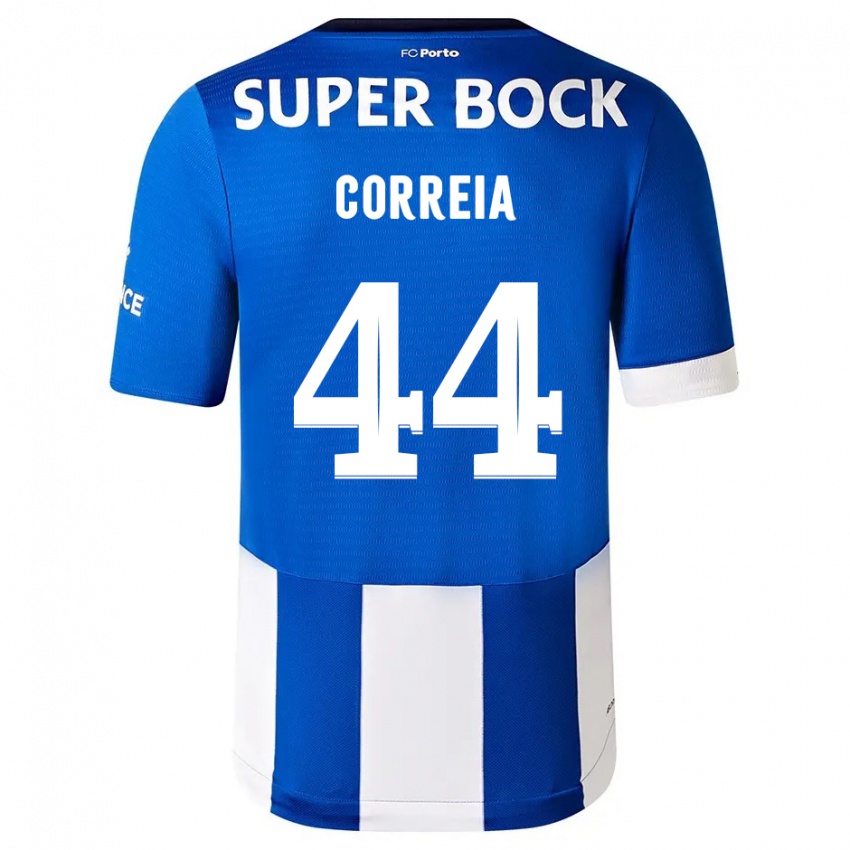 Herren Romain Correia #44 Blau Weiss Heimtrikot Trikot 2023/24 T-Shirt