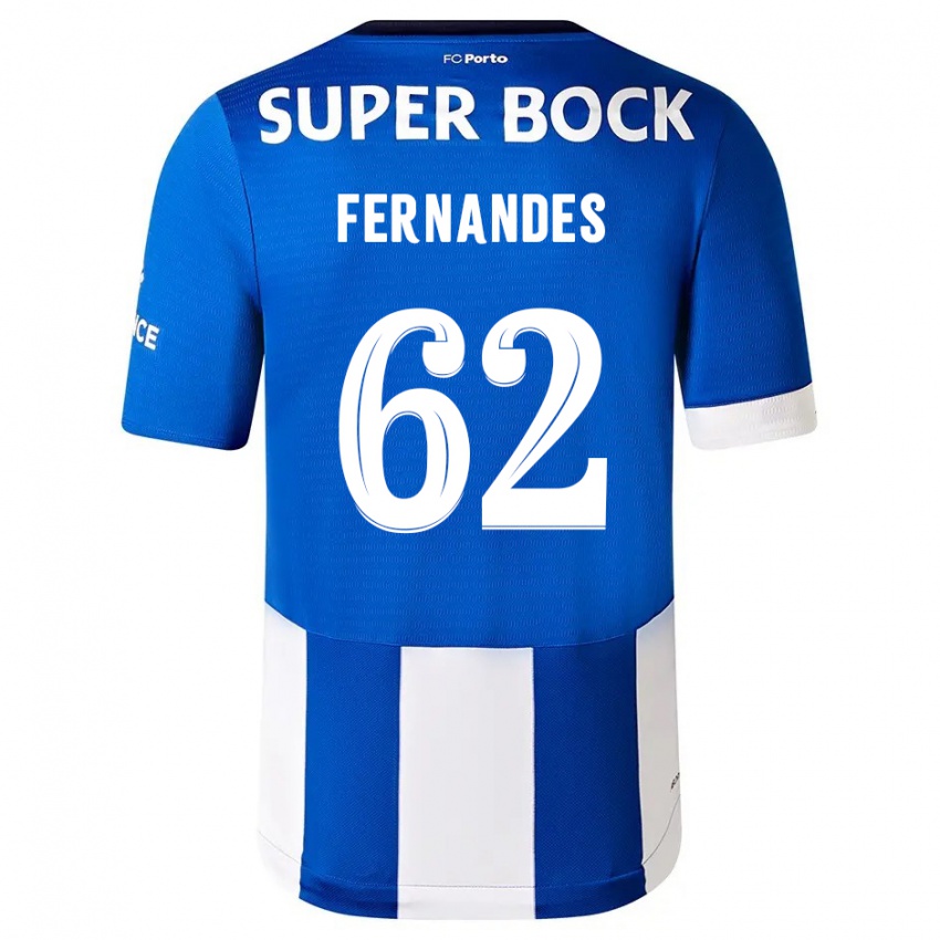 Herren Rodrigo Fernandes #62 Blau Weiss Heimtrikot Trikot 2023/24 T-Shirt