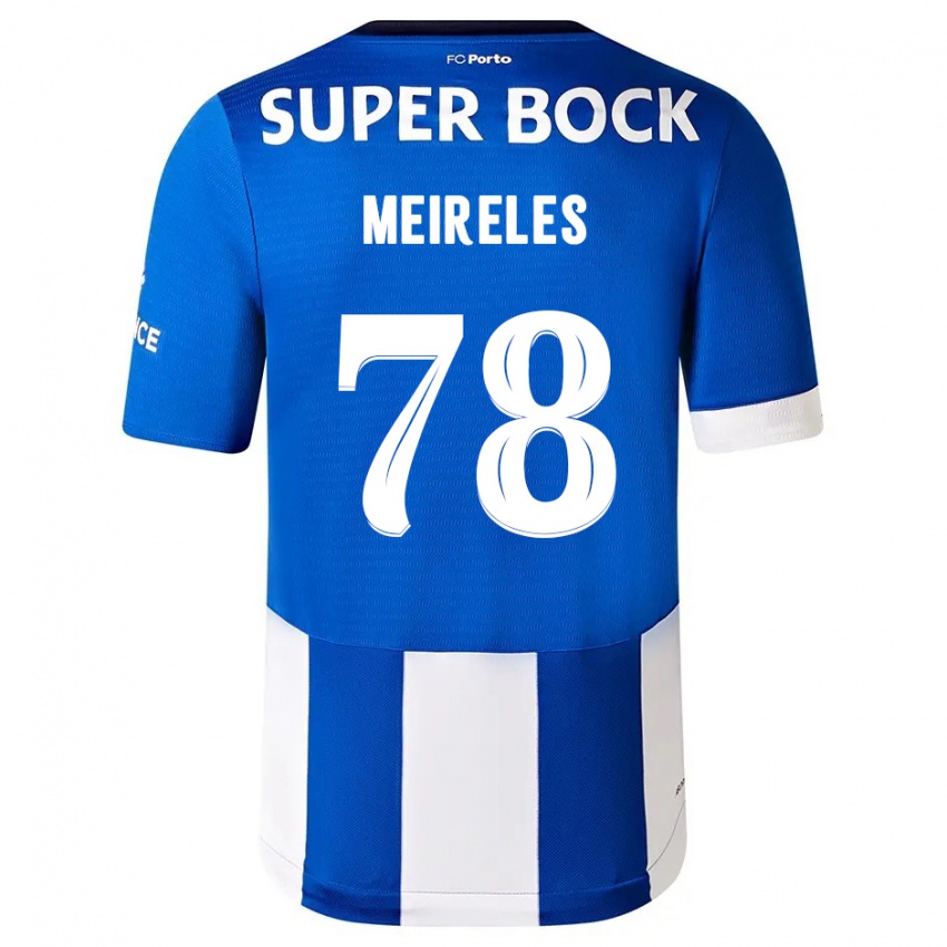 Herren Jorge Meireles #78 Blau Weiss Heimtrikot Trikot 2023/24 T-Shirt