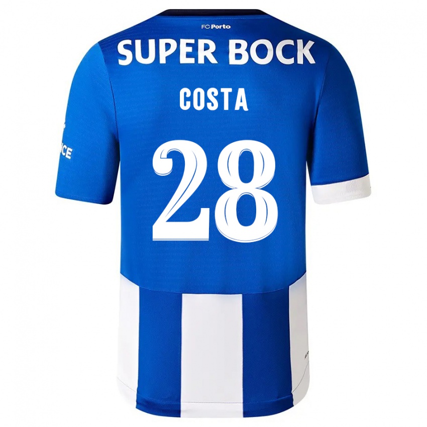 Herren Bruno Costa #28 Blau Weiss Heimtrikot Trikot 2023/24 T-Shirt
