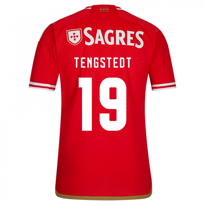 Herren Casper Tengstedt #19 Rot Heimtrikot Trikot 2023/24 T-Shirt
