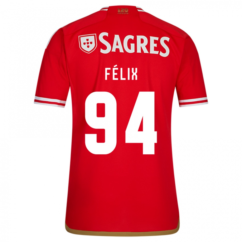Herren Hugo Félix #94 Rot Heimtrikot Trikot 2023/24 T-Shirt