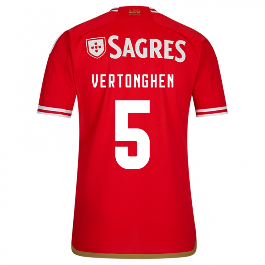 Herren Jan Vertonghen #5 Rot Heimtrikot Trikot 2023/24 T-Shirt