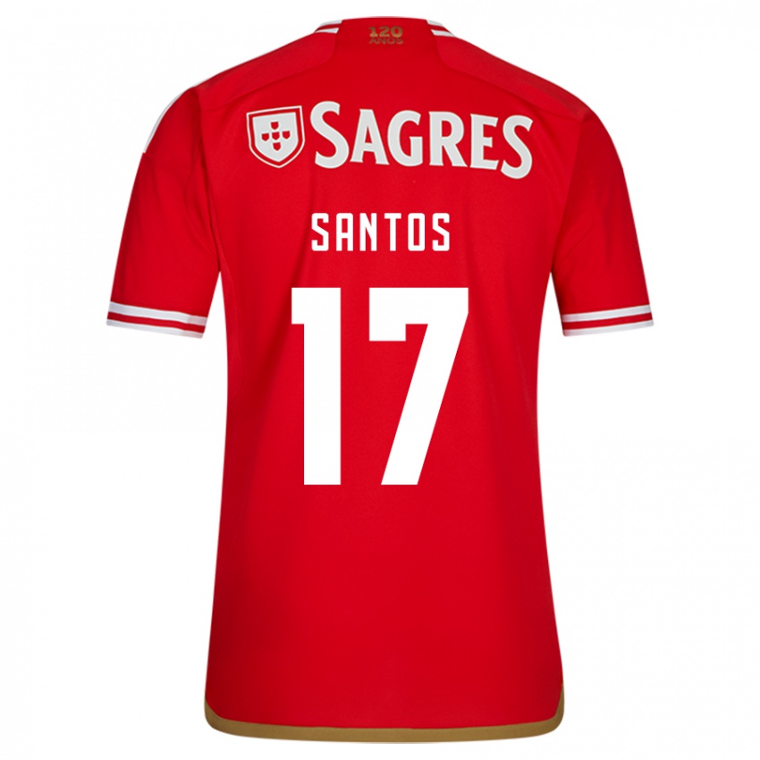 Herren Daniela Santos #17 Rot Heimtrikot Trikot 2023/24 T-Shirt