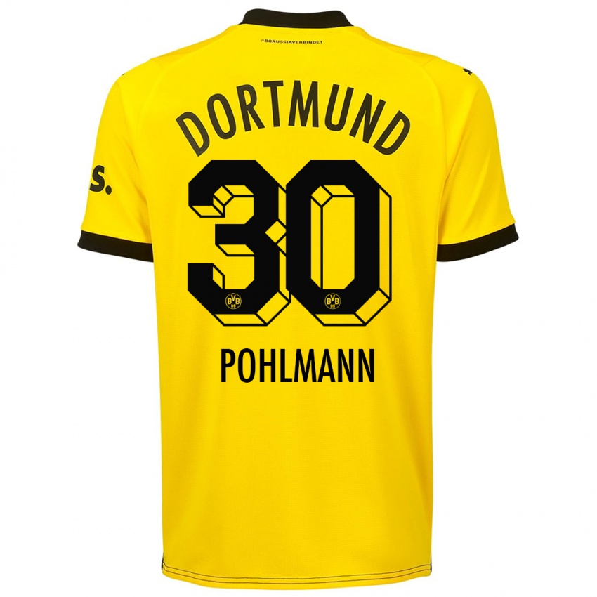 Herren Ole Pohlmann #30 Gelb Heimtrikot Trikot 2023/24 T-Shirt