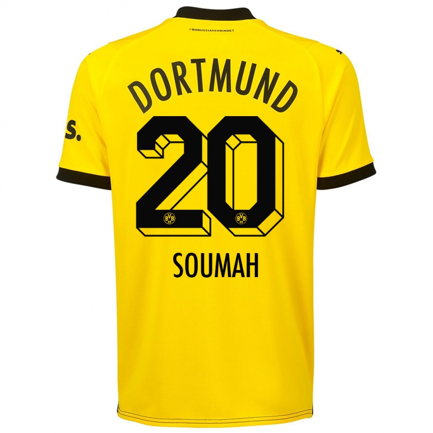 Herren Moussa Soumah #20 Gelb Heimtrikot Trikot 2023/24 T-Shirt