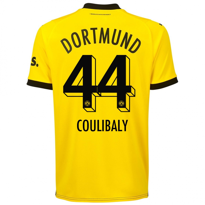 Herren Soumaila Coulibaly #44 Gelb Heimtrikot Trikot 2023/24 T-Shirt