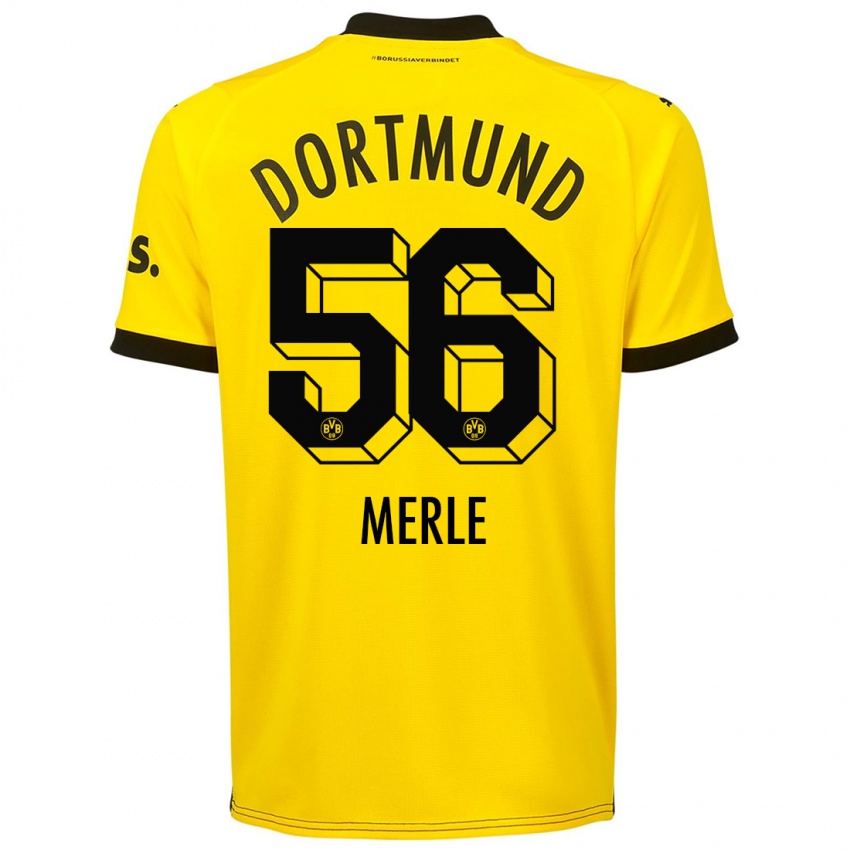 Herren Albers Merle #56 Gelb Heimtrikot Trikot 2023/24 T-Shirt