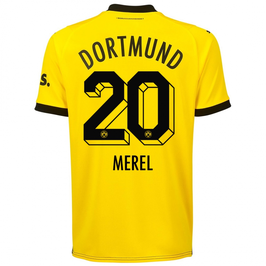 Herren Freriks Merel #20 Gelb Heimtrikot Trikot 2023/24 T-Shirt