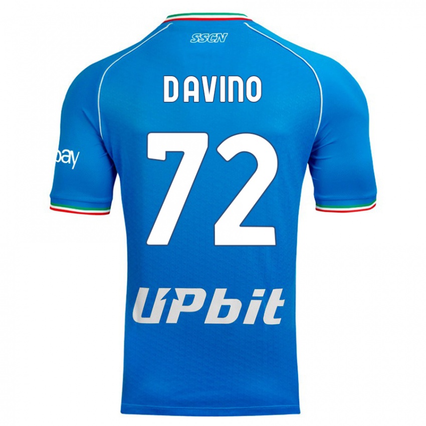 Herren Luigi D'avino #72 Himmelblau Heimtrikot Trikot 2023/24 T-Shirt
