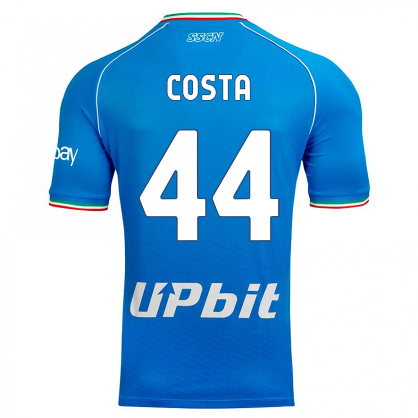 Herren Filippo Costa #44 Himmelblau Heimtrikot Trikot 2023/24 T-Shirt