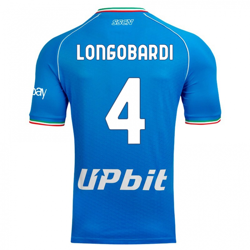Herren Salvatore Longobardi #4 Himmelblau Heimtrikot Trikot 2023/24 T-Shirt