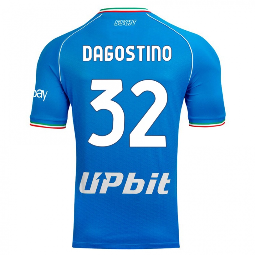 Herren Giuseppe Dagostino #32 Himmelblau Heimtrikot Trikot 2023/24 T-Shirt