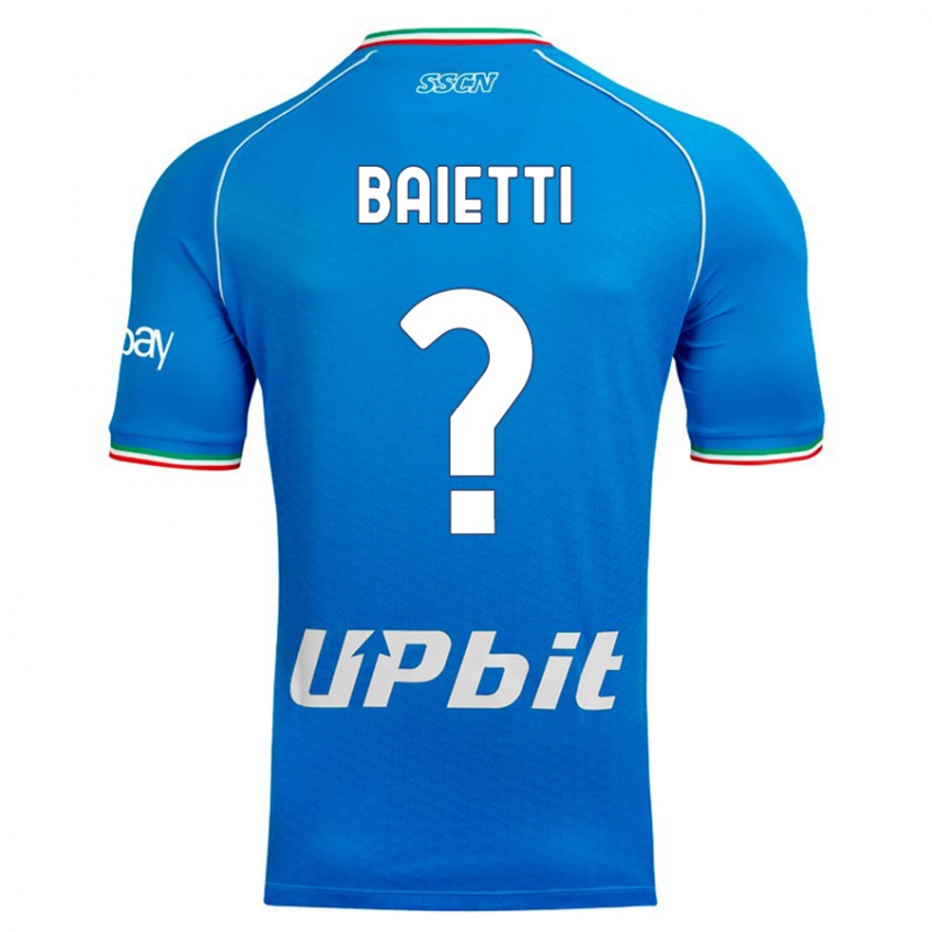 Herren Francesco Baietti #0 Himmelblau Heimtrikot Trikot 2023/24 T-Shirt