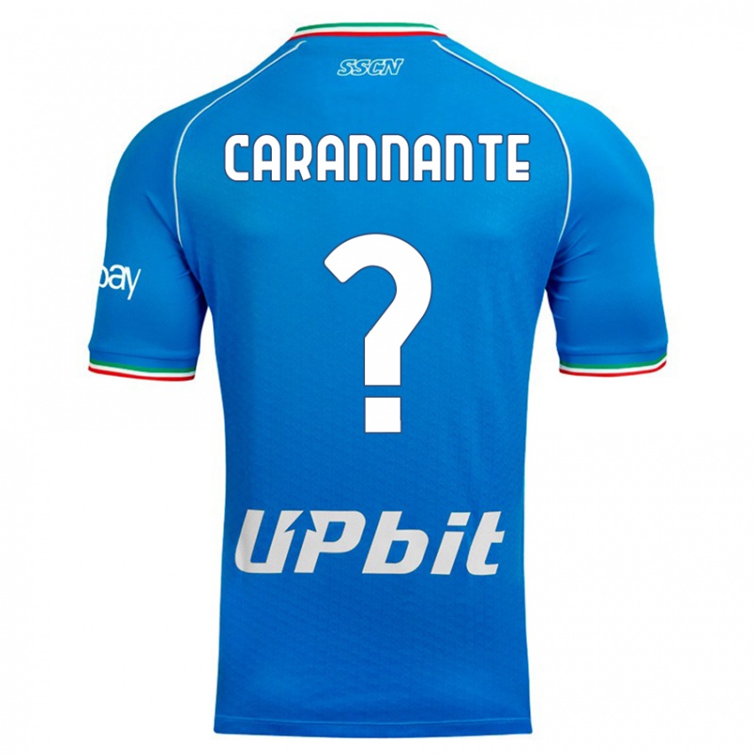 Herren Lorenzo Carannante #0 Himmelblau Heimtrikot Trikot 2023/24 T-Shirt