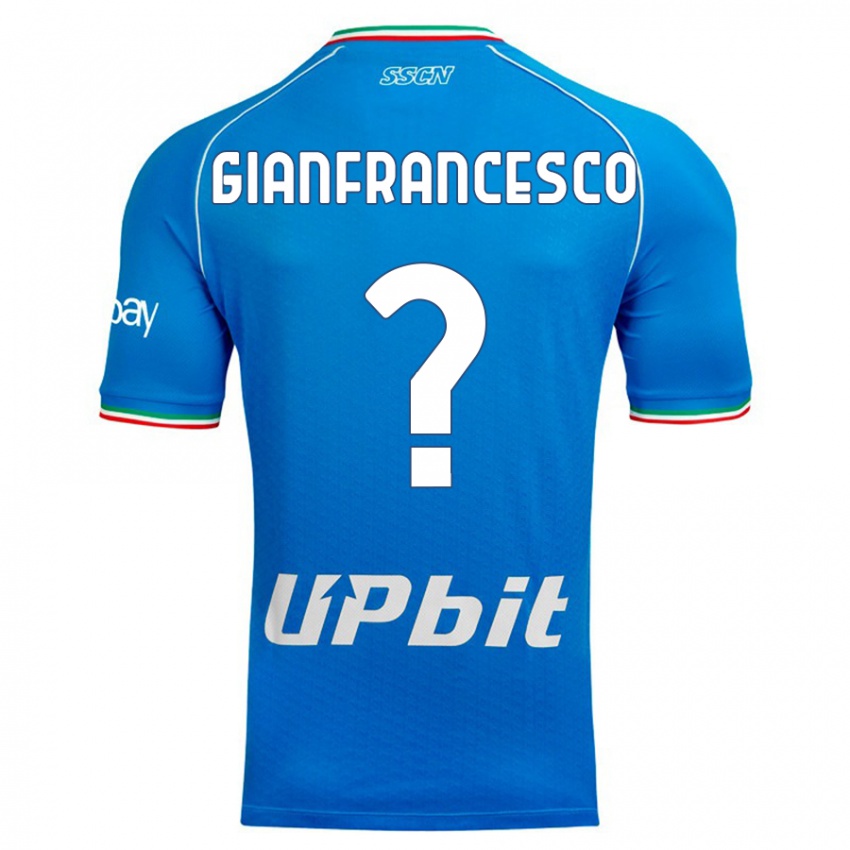 Herren Sergio Gianfrancesco #0 Himmelblau Heimtrikot Trikot 2023/24 T-Shirt