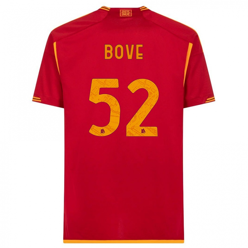 Herren Edoardo Bove #52 Rot Heimtrikot Trikot 2023/24 T-Shirt