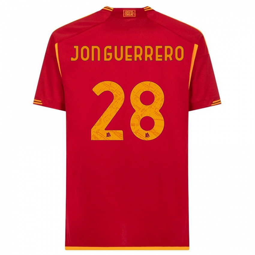 Herren Julen Jon Guerrero #28 Rot Heimtrikot Trikot 2023/24 T-Shirt