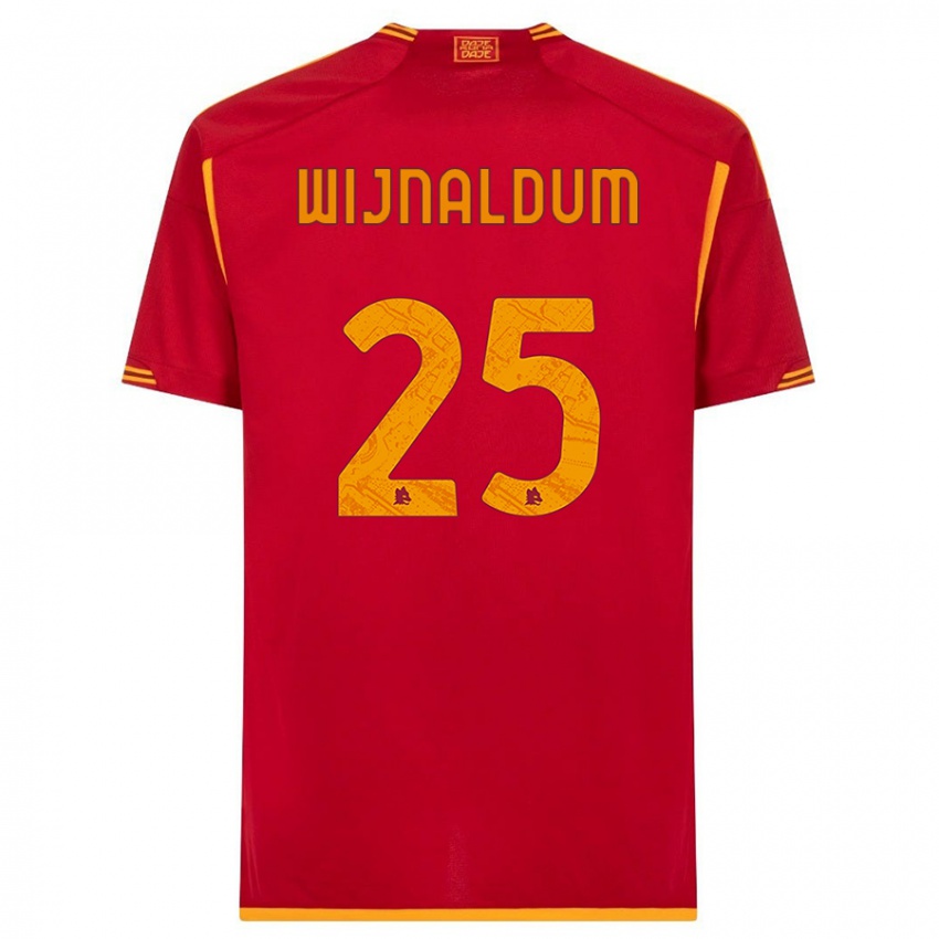 Herren Georginio Wijnaldum #25 Rot Heimtrikot Trikot 2023/24 T-Shirt