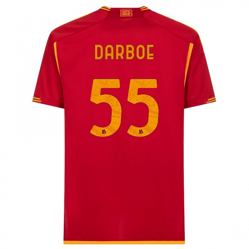 Herren Ebrima Darboe #55 Rot Heimtrikot Trikot 2023/24 T-Shirt