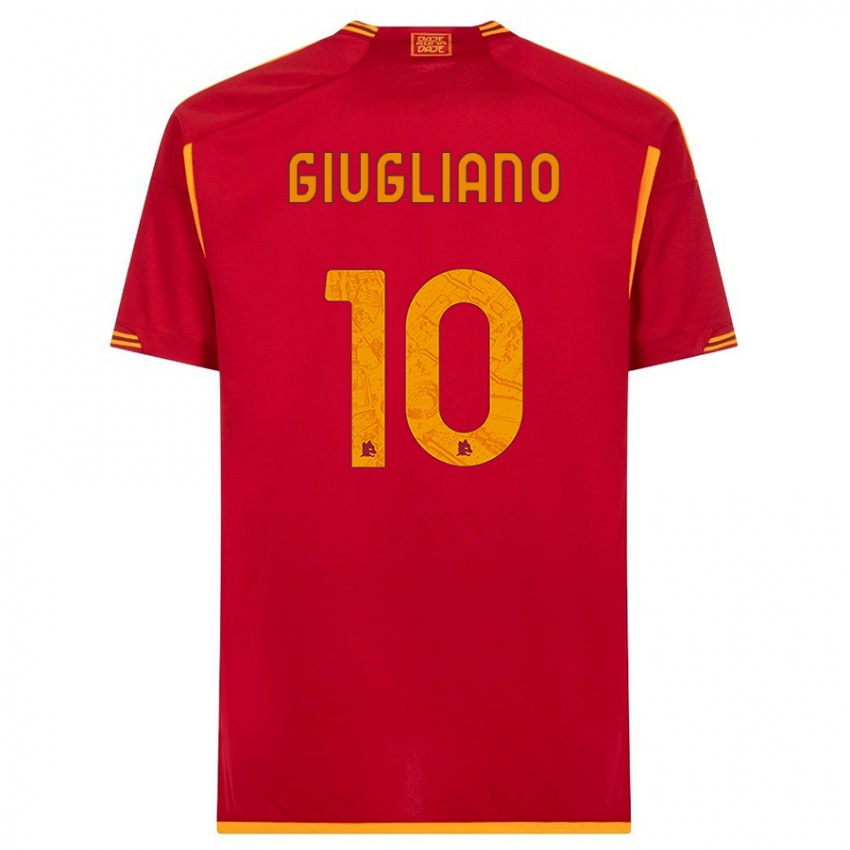 Herren Manuela Giugliano #10 Rot Heimtrikot Trikot 2023/24 T-Shirt